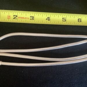 30” Italian Sterling Silver Snake Chain